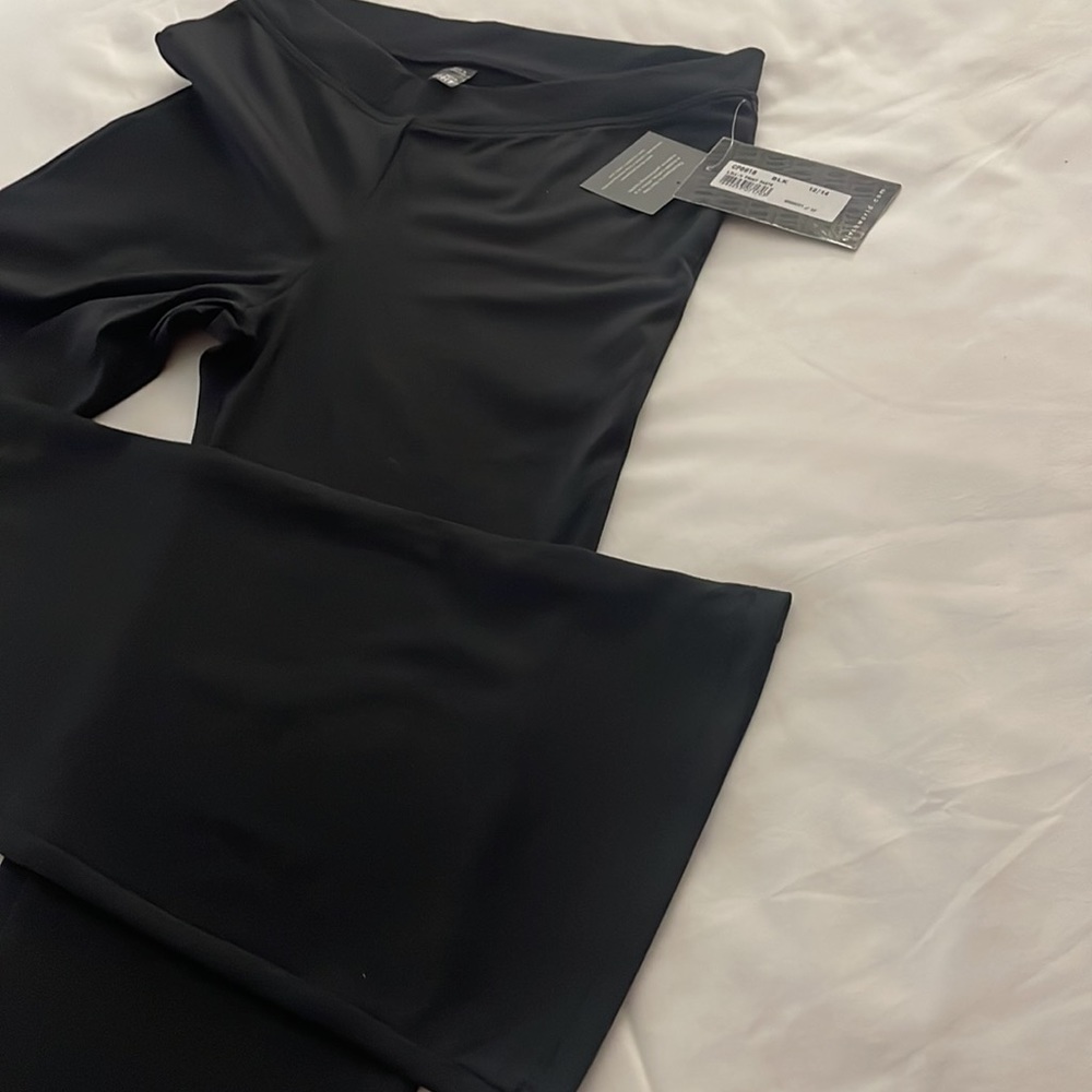 Bloch - black Flair leggings V waistband - dance pants or everyday leggings - Picture 11 of 15